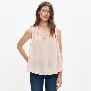 Madewell Silk Bellshift Tank Top XS Nightlily